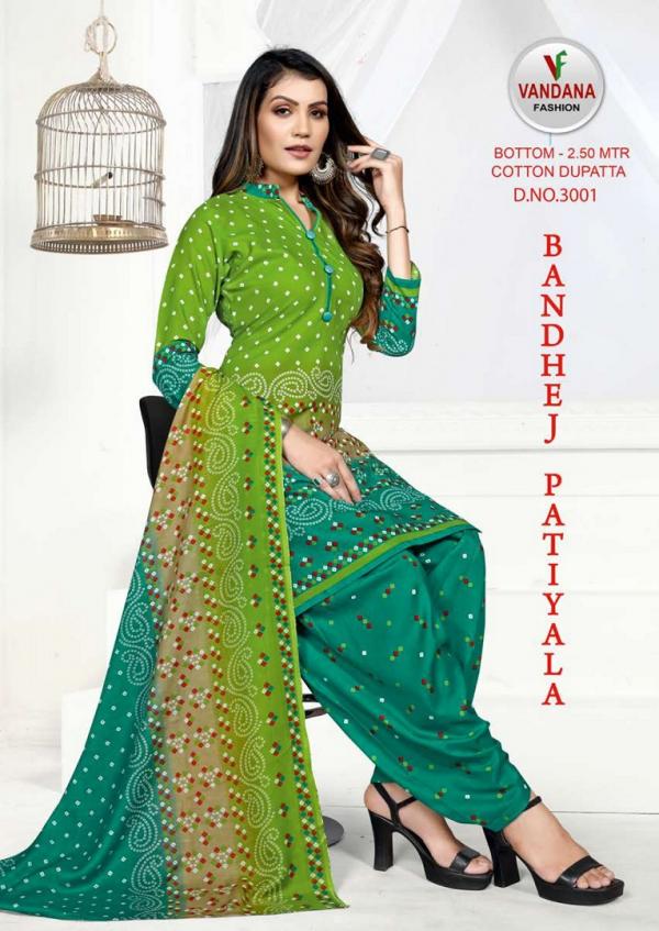 Vandana Bandhej Patiyala Vol-3 indo Cotton Patiyala Dress Material